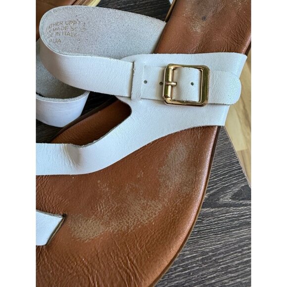 Women’s size 39 white flat sandals - Picture 5 of 8